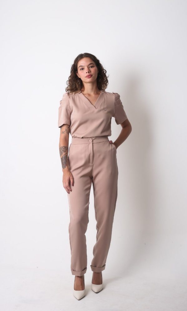 Scrub Premium Feminino - Bege