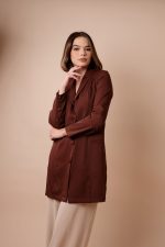 Jaleco Elegance Feminino - Marrom - Imagem 2
